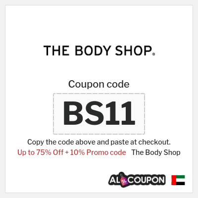 Coupon for The Body Shop (ACK75) Up to 75% Off + 10% Promo code
