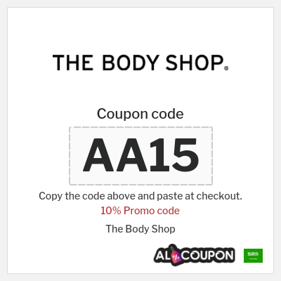 Coupon for The Body Shop (AA15) 10% Promo code