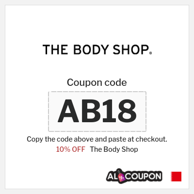 The Body Shop Coupon (AB18) The Body Shop Coupon Code on All Items