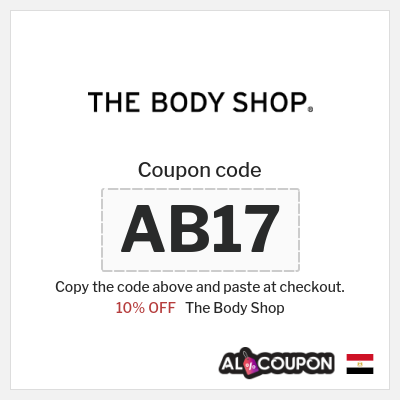 The Body Shop Coupon (AB18) The Body Shop Coupon Code on All Items