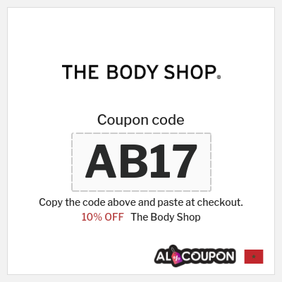 The Body Shop Coupon (AB17) The Body Shop Coupon Code on All Items