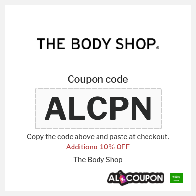Coupon for The Body Shop (ALCPN) Additional 10% OFF