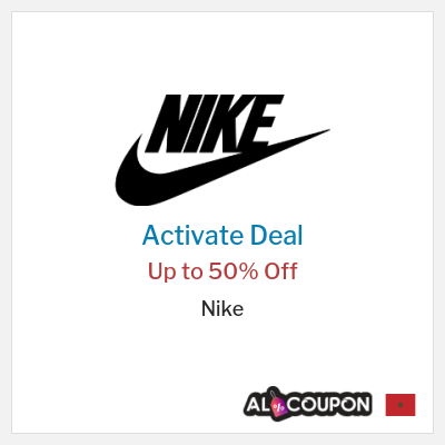 Coupon discount code for Nike Up to 50% Deals