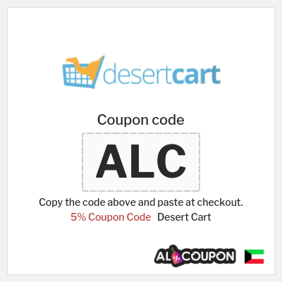 Coupon for Desert Cart (ALC) 5% Coupon Code