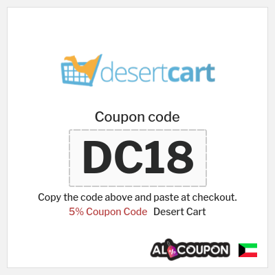 Coupon for Desert Cart (DC18) 5% Coupon Code
