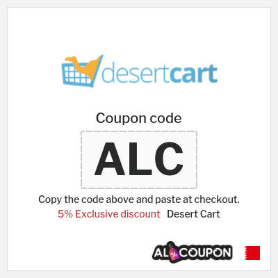 Coupon for Desert Cart (ALC) 5% Exclusive discount