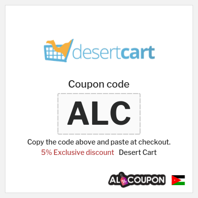 Coupon for Desert Cart (ALC) 5% Exclusive discount
