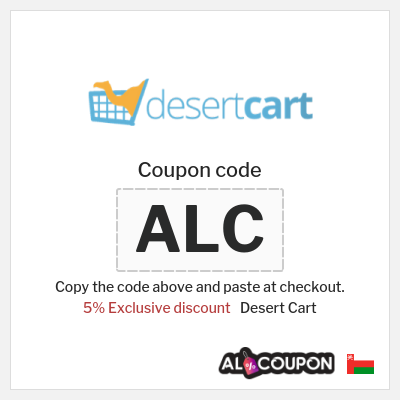 Coupon for Desert Cart (ALC) 5% Exclusive discount