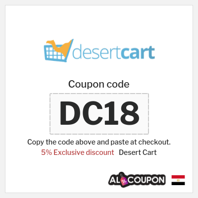 Coupon for Desert Cart (DC18) 5% Exclusive discount