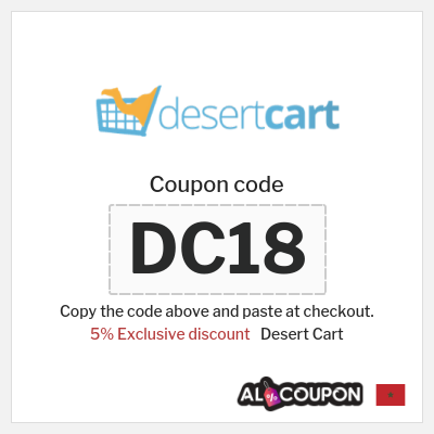 Coupon for Desert Cart (DC18) 5% Exclusive discount