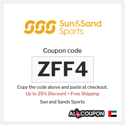 Coupon for Sun and Sands Sports (ZFF4) Up to 25% Discount + Free Shipping