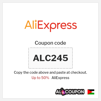 Coupon discount code for AliExpress Discounts up to 50% Off