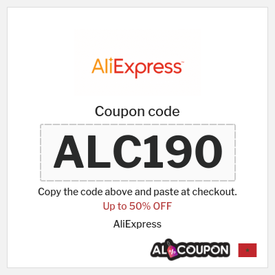 Coupon discount code for AliExpress Discounts up to 50% off