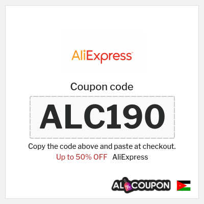Coupon discount code for AliExpress Discounts up to 50% off
