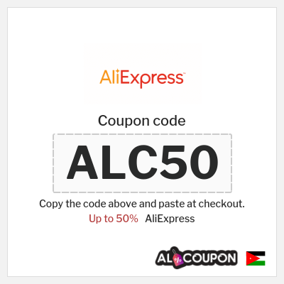 Coupon discount code for AliExpress Discounts up to 50% off