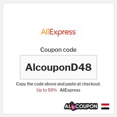 Coupon discount code for AliExpress Discounts up to 50% off