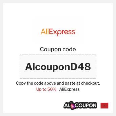 Coupon discount code for AliExpress Discounts up to 50% off