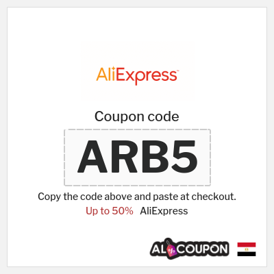 Coupon discount code for AliExpress Discounts up to 50% Off
