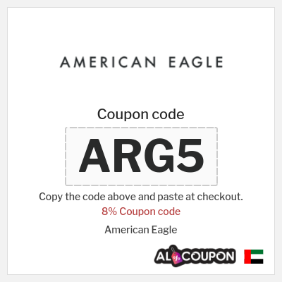 Coupon discount code for American Eagle Exclusive 8% coupons