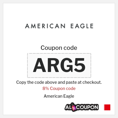 Coupon discount code for American Eagle Exclusive 8% coupons