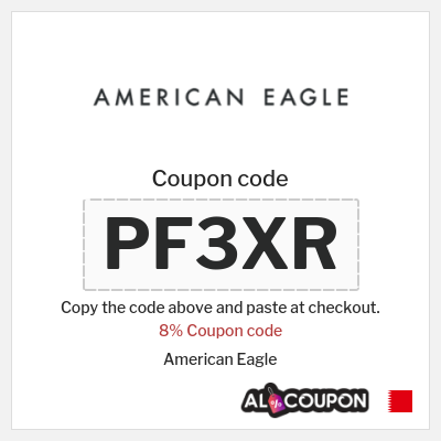 Coupon discount code for American Eagle Exclusive 8% coupons