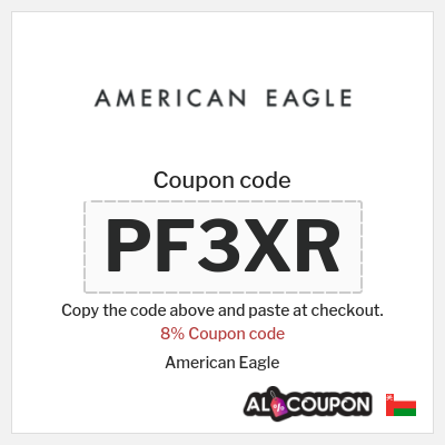 Coupon discount code for American Eagle Exclusive 8% coupons