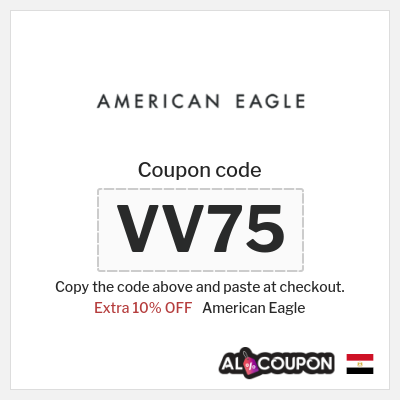 American Eagle Coupon (VV75) American Eagle Offer Code Egypt