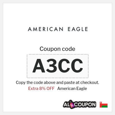 American Eagle Coupon (A3CC) American Eagle Offer Code Oman