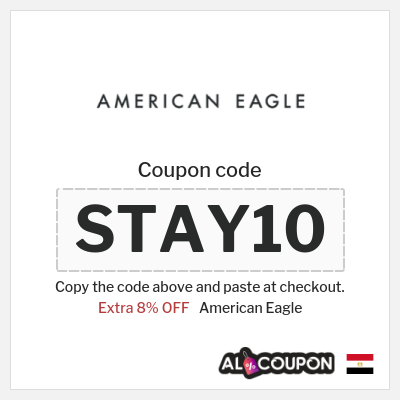 Coupon for American Eagle (STAY10) Extra 8% OFF