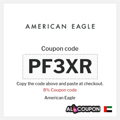 Coupon for American Eagle (PF3XR) 8% Coupon code