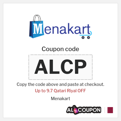 Coupon discount code for Menakart 38.8 Qatari Riyal OFF Coupon Code