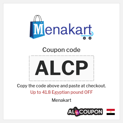 Coupon discount code for Menakart 167.2 Egyptian pound OFF Coupon Code