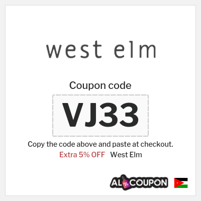 Coupon discount code for West Elm Up to 70% Discounts + 5% Coupons 