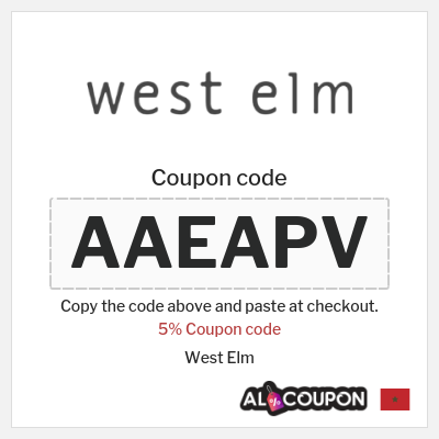 Coupon discount code for West Elm Up to 70% Discounts + 5% Coupons 