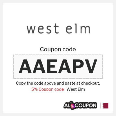 Coupon discount code for West Elm Up to 70% Discounts + 5% Coupons 