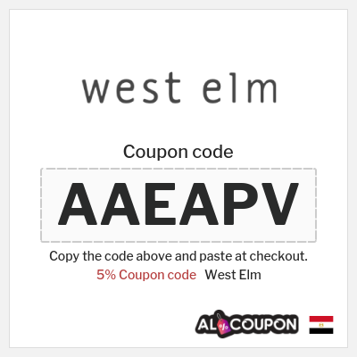 Coupon discount code for West Elm Up to 70% Discounts + 5% Coupons 