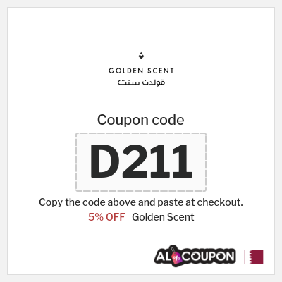 Coupon discount code for Golden Scent 5% Coupons & Discounts