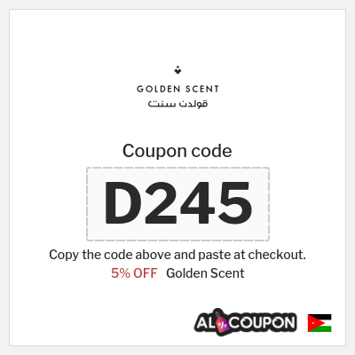 Coupon discount code for Golden Scent 5% OFF