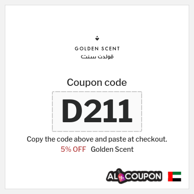 Coupon discount code for Golden Scent 5% OFF