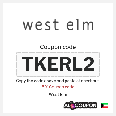 Coupon for West Elm (TKERL2) 5% Coupon code