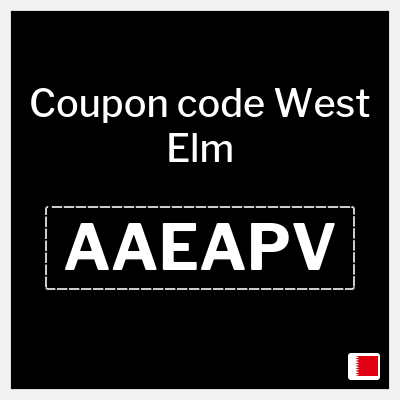 West Elm Coupon (AAEAPV) Verified West Elm Coupon