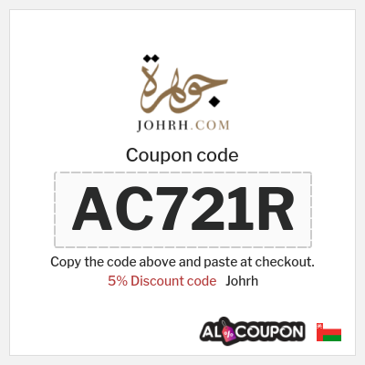 Coupon for Johrh (AC721R) 5% Discount code