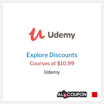 Coupon discount code for Udemy Discounts up to 75%