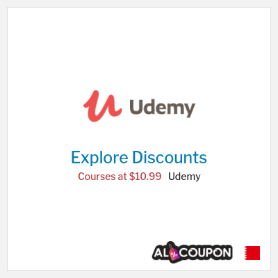 Coupon discount code for Udemy Discounts up to 75%
