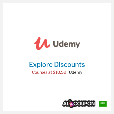 Coupon discount code for Udemy Discounts up to 75%