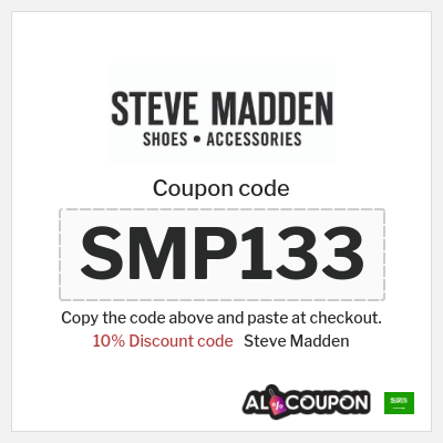 Coupon for Steve Madden (SMP133) 10% Discount code