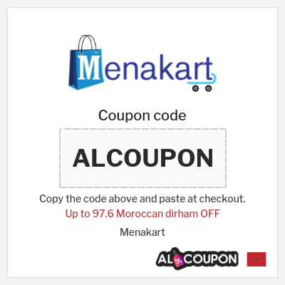 Coupon for Menakart (ALCOUPON) Up to 97.6 Moroccan dirham OFF