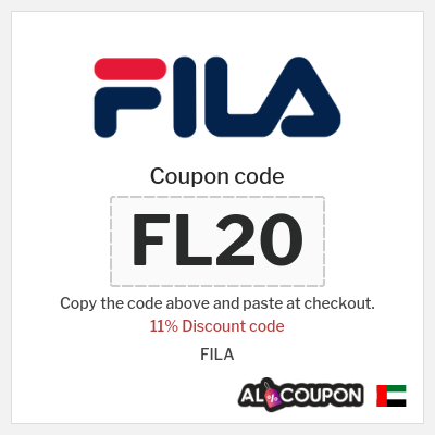 Coupon discount code for FILA 11% Coupon code