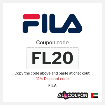 Coupon discount code for FILA 11% Coupon code