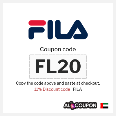 Coupon discount code for FILA 11% Coupon code